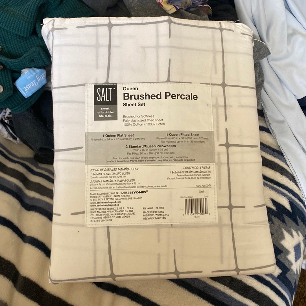 Bed Bath &Beyond Queen sheets